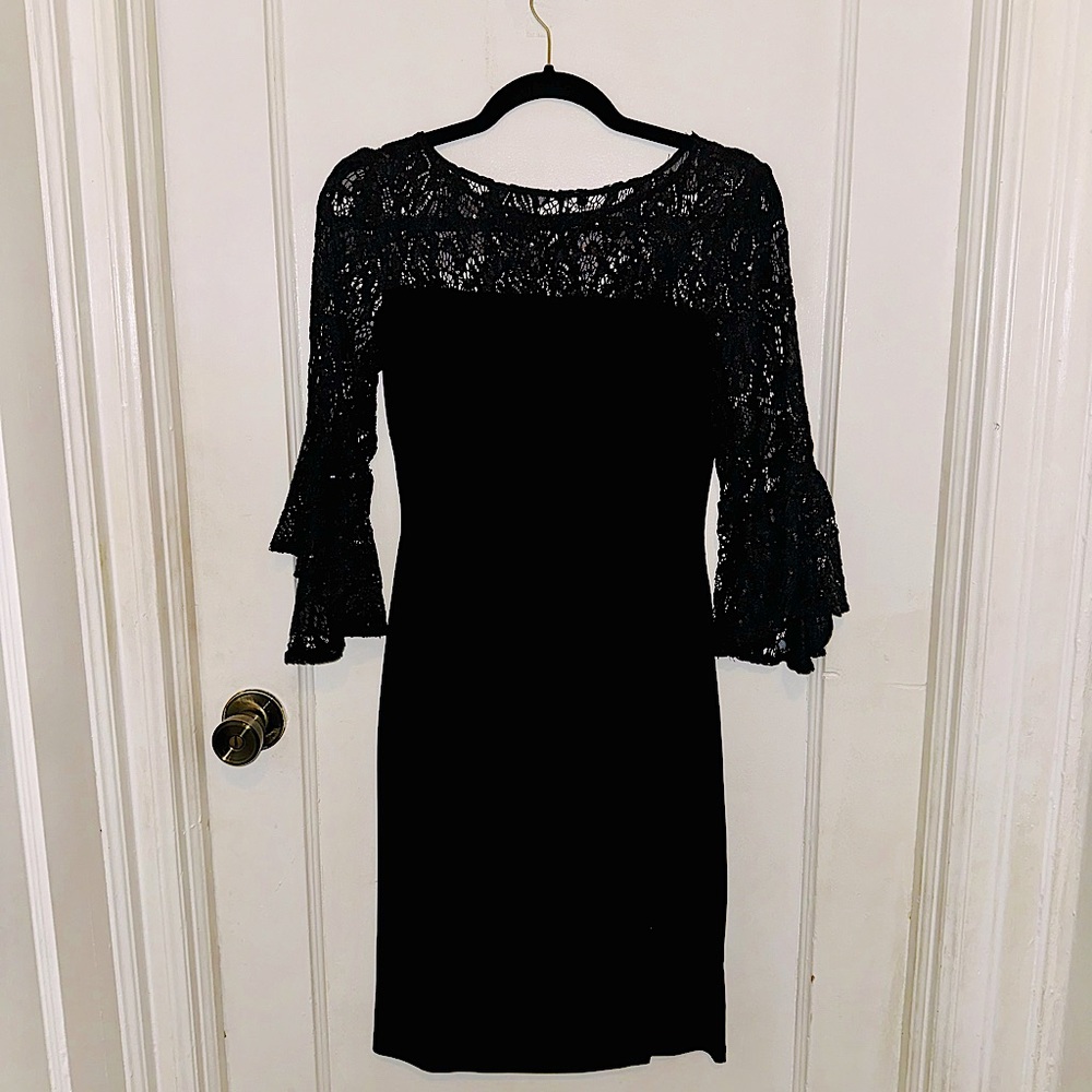 Ralph Lauren: Sparkly Lace Knee Length Dress